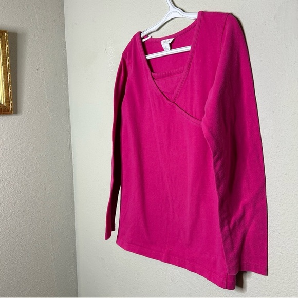 KC Parker by Hartstrings Pink Long Sleeve Tee Size 10 - Picture 2 of 6